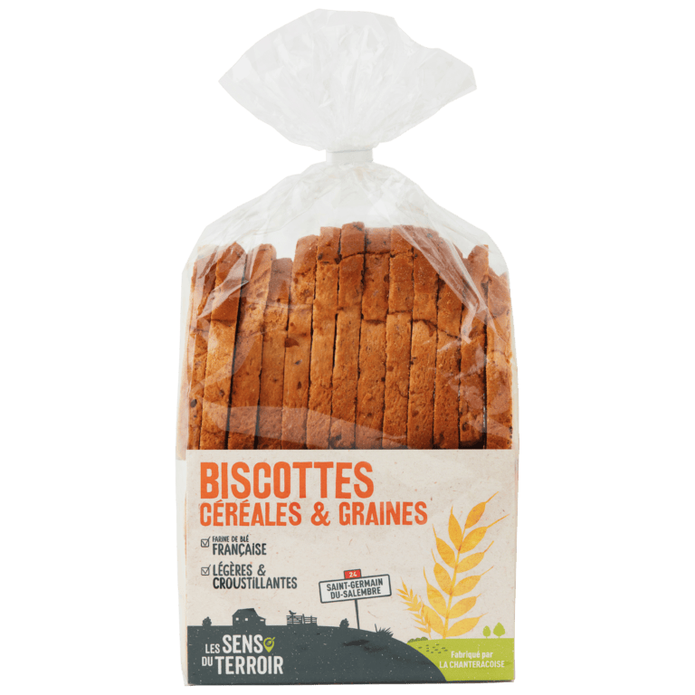 Biscottes céréales et graines