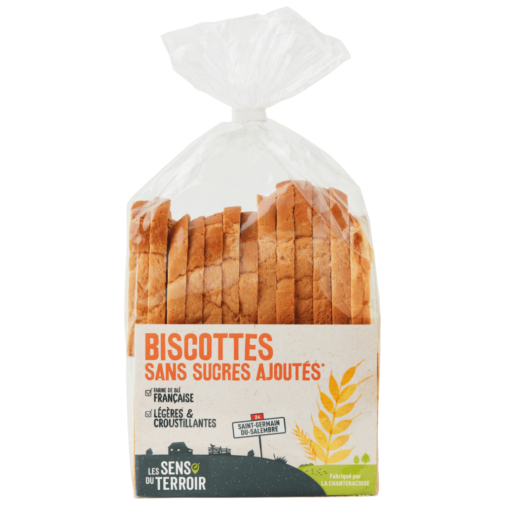 Biscottes sans sucres ajoutés - Les Sens du Terroir