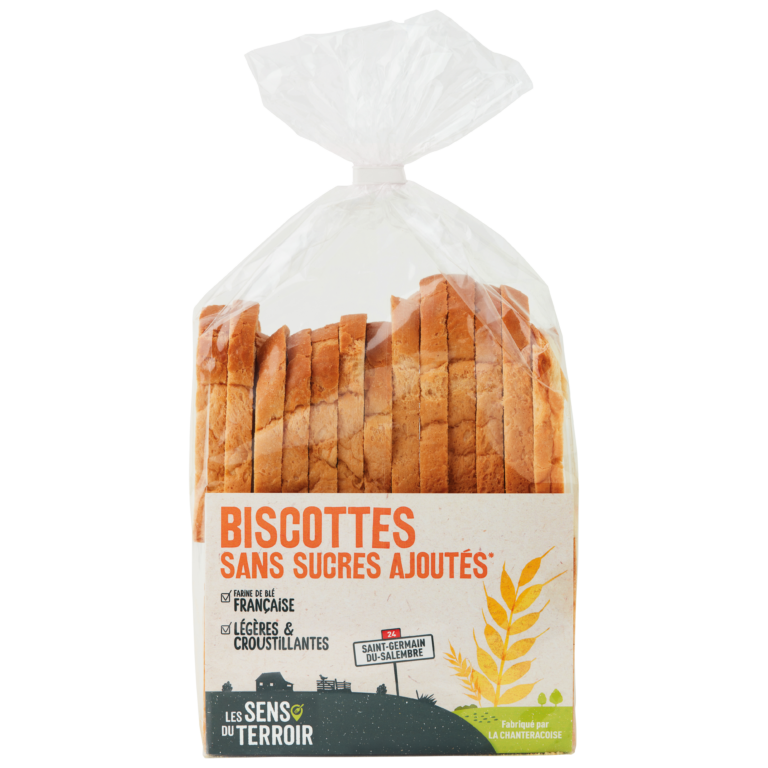 Biscottes sans sucres ajoutés