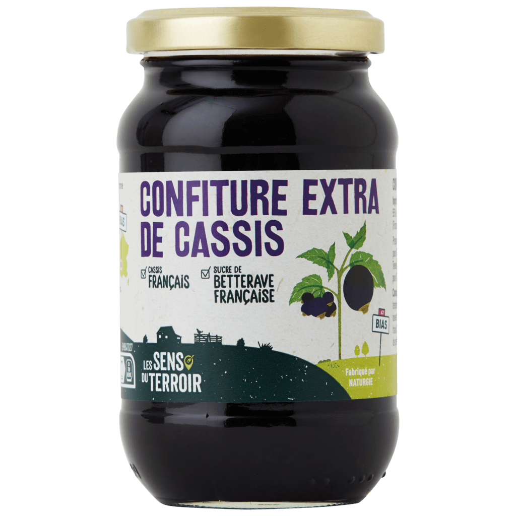 Confiture extra de cassis - Les Sens du Terroir