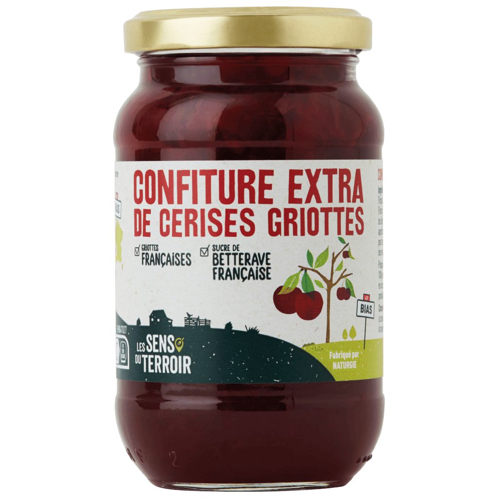 Confiture extra de cerises griottes - Les Sens du Terroir