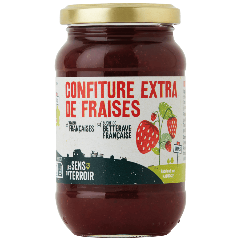 Confiture extra de fraises - Les Sens du Terroir