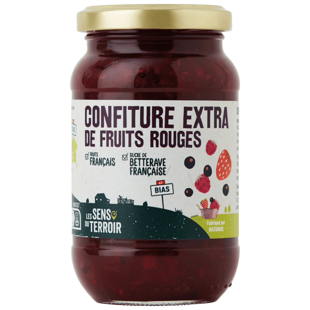 Confiture extra de fruits rouges - Les Sens du Terroir