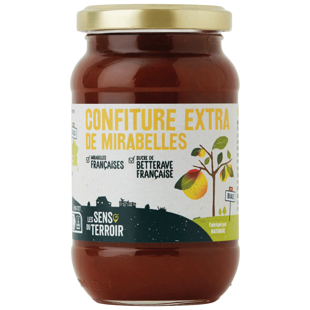 Confiture extra de mirabelles - Les Sens du Terroir