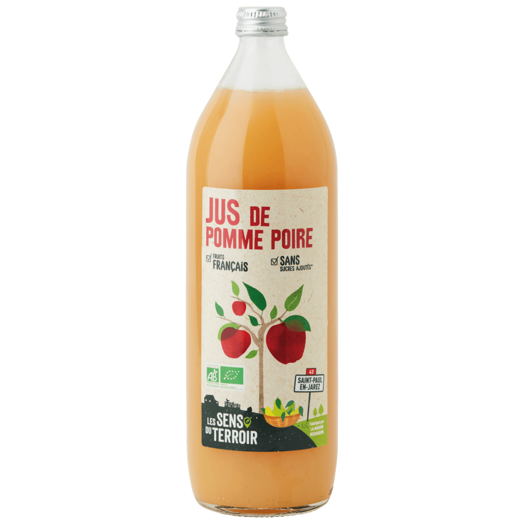 Jus de pomme poire BIO - Les Sens du Terroir