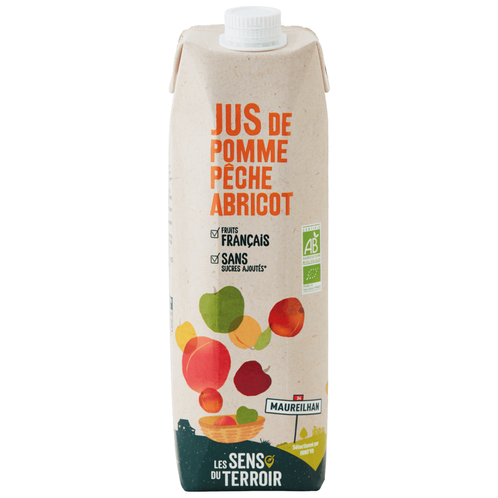 Jus pomme-pêche-abricot BIO - Les Sens du Terroir