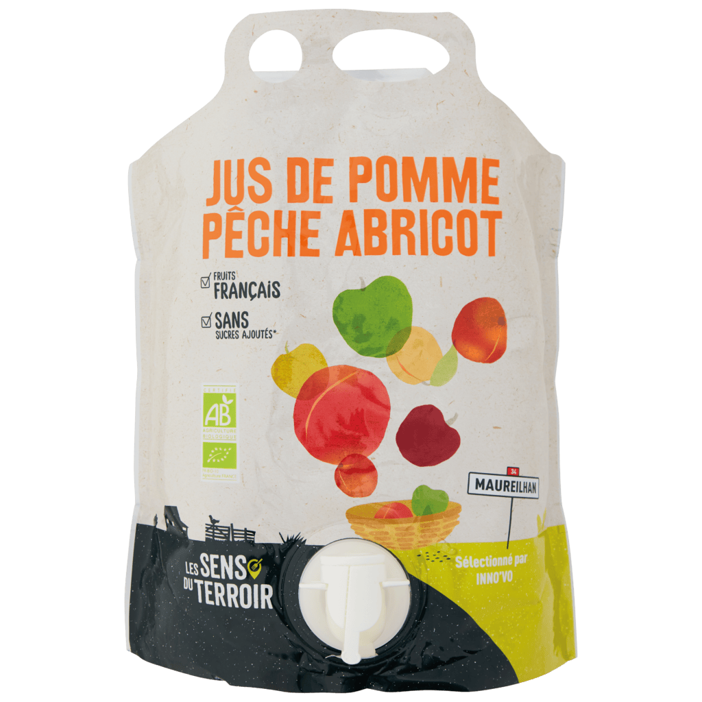 Jus pomme-pêche-abricot BIO - Les Sens du Terroir