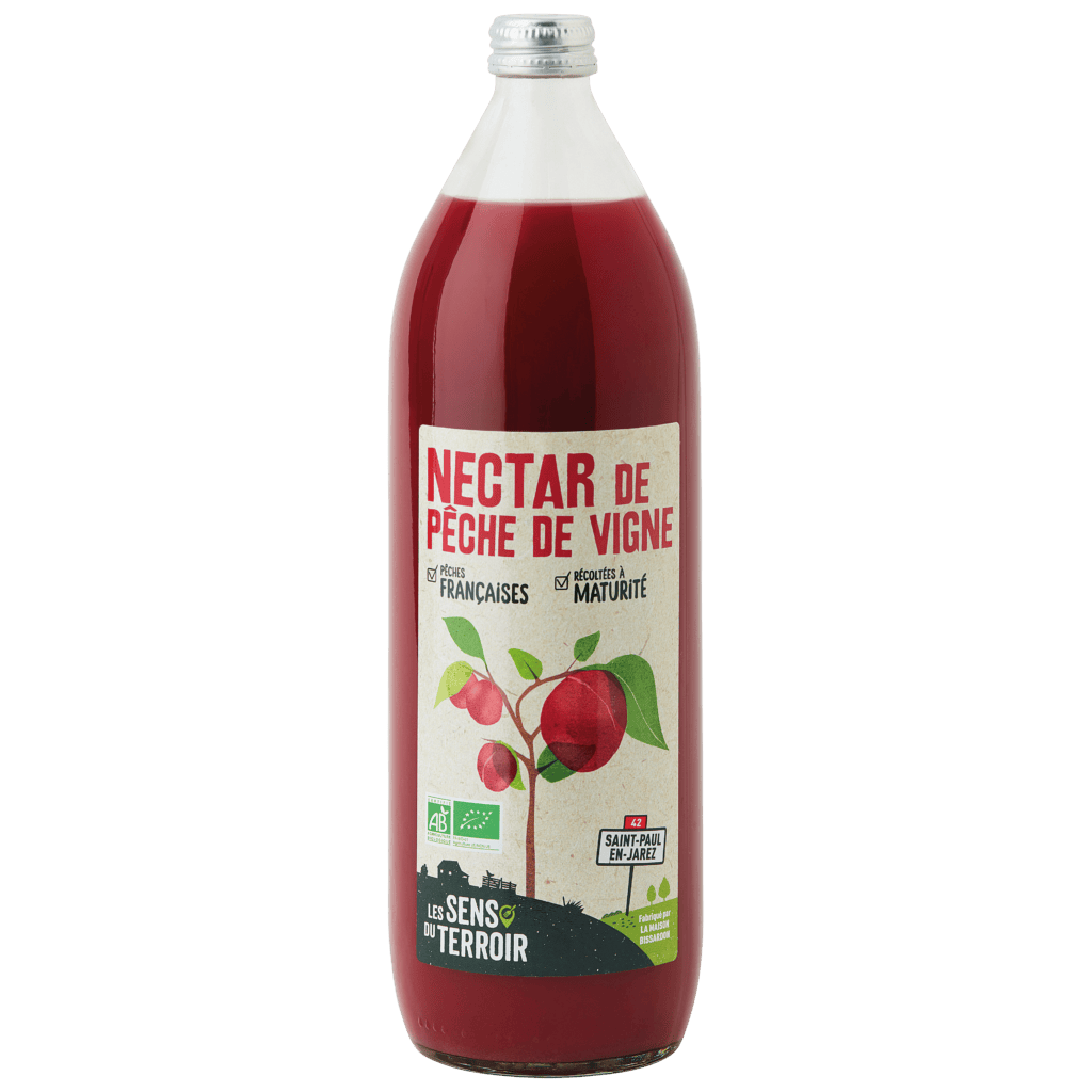 Nectar de pêche de vigne BIO - Les Sens du Terroir