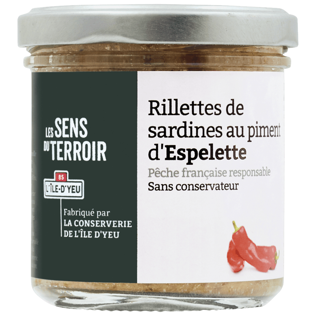 Rillettes de sardines au piment d'Espelette - Les Sens du Terroir