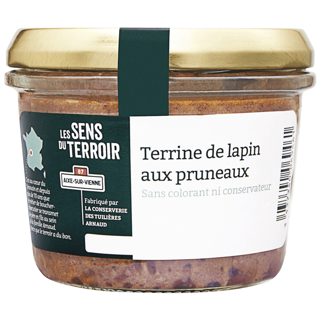 Terrine de lapin aux pruneaux - Les Sens du Terroir