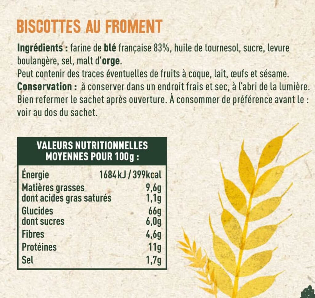 Biscottes nature - Les Sens du Terroir