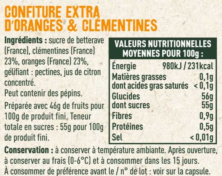 Confiture extra de clémentines et oranges - Les Sens du Terroir