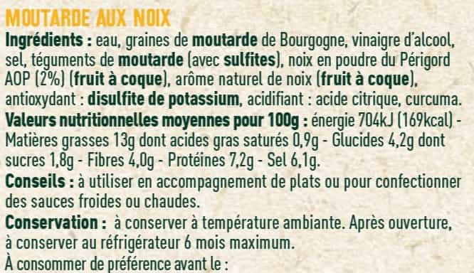 Moutardes aux noix - Les Sens du Terroir