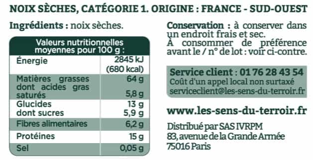 Noix coques du Sud-Ouest - Les Sens du Terroir