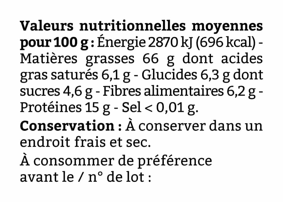 Noix sèches de Grenoble AOP - Les Sens du Terroir