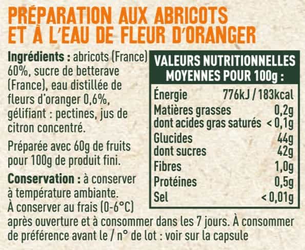 Préparation abricots et fleur d'oranger - Les Sens du Terroir