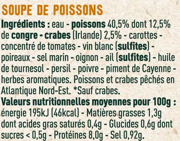 Soupe de poissons - Les Sens du Terroir